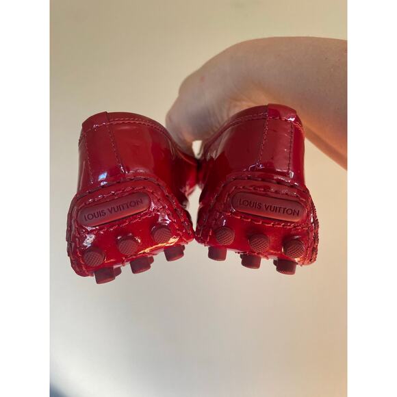 Louis Vuitton Red Patent Flats 38.5/8.5 US - Picture 9 of 10